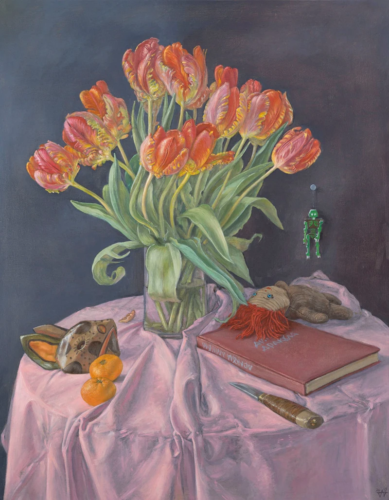 Drakula Drakula, 2015, Öl / Leinwand auf Platte, 81 × 63 cm