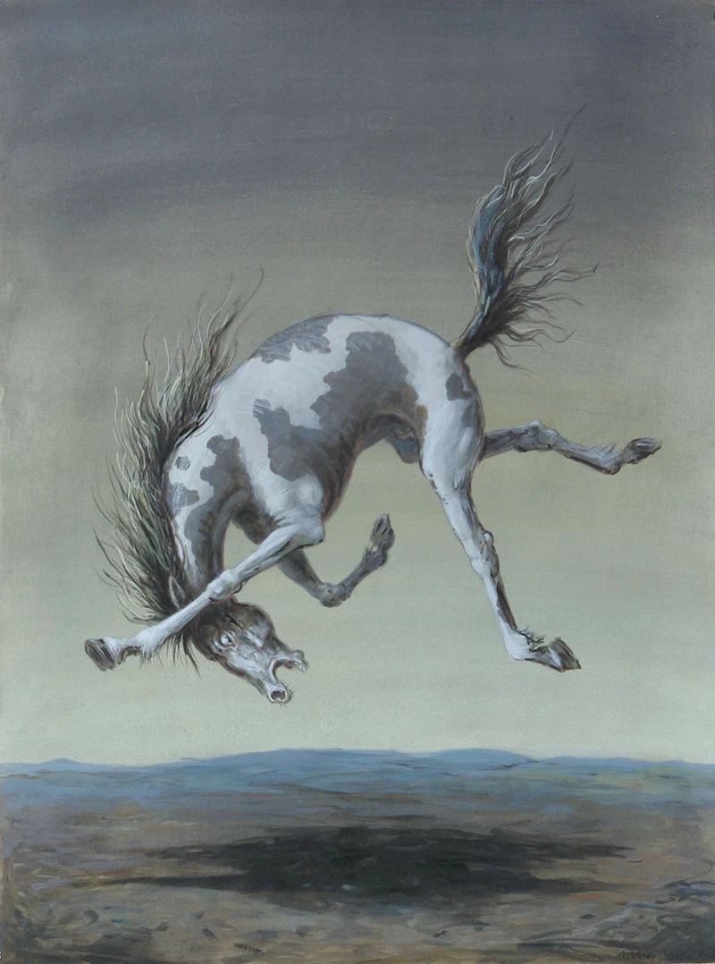 Schecke, 2011, Acryl, 76 × 56 cm